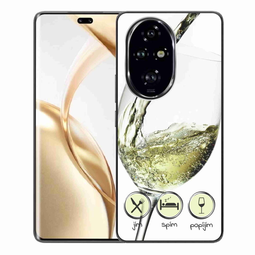 Gél tok mmCase a Honor 200 Pro 5G készülékhez - borospohár fehér