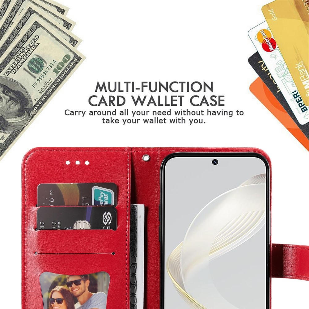 Mandala könyv tok Huawei Nova 11-hez - piros