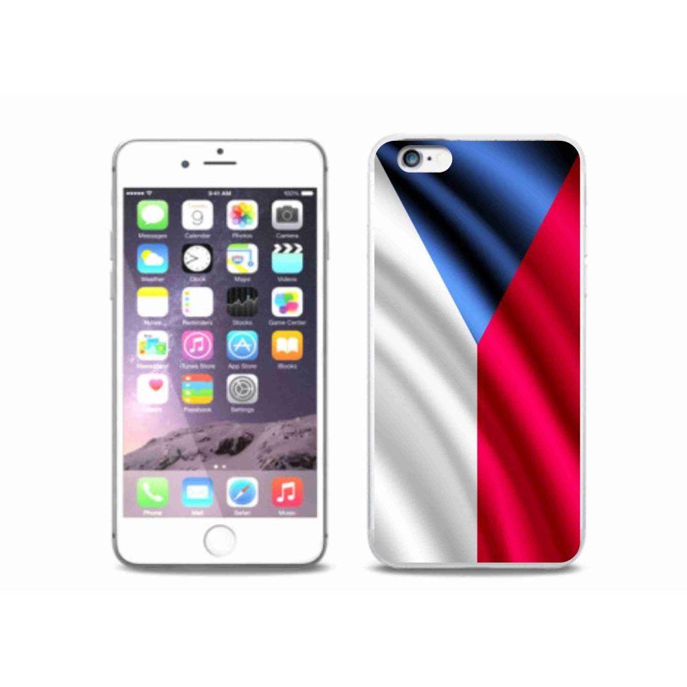 Zselés borítás mmCase iPhone 6/6S Plus készülékhez - cseh zászló
