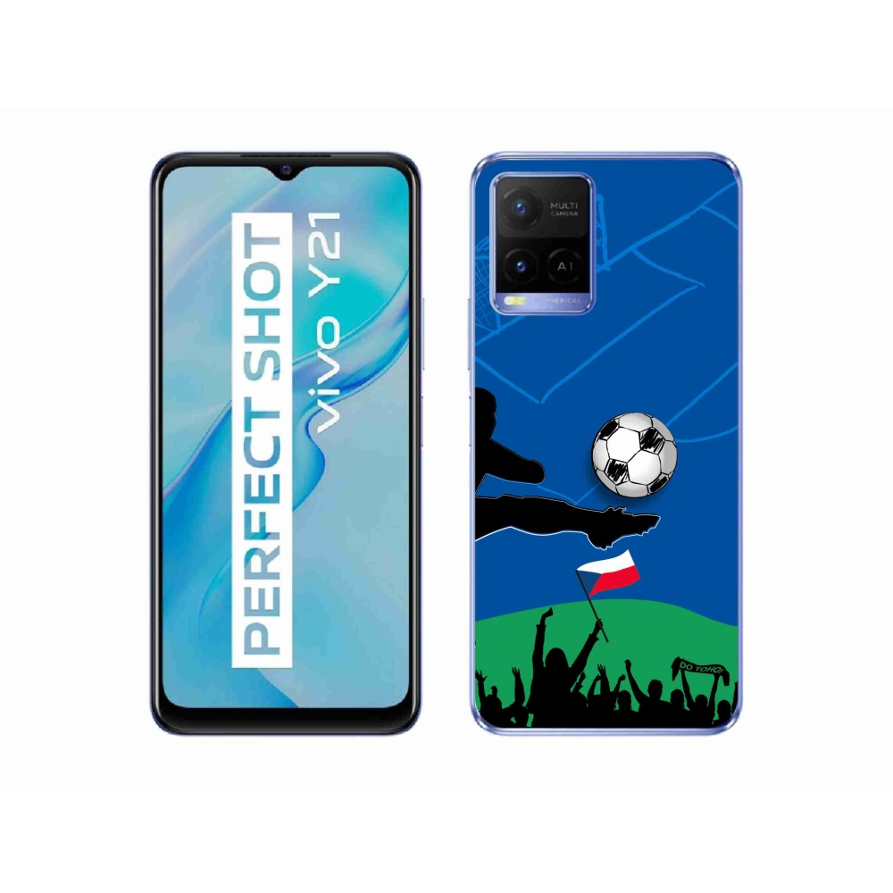 Gél borítás mmCase a Vivo Y21/Y21s/Y33s készülékhez - futballszurkolóknak