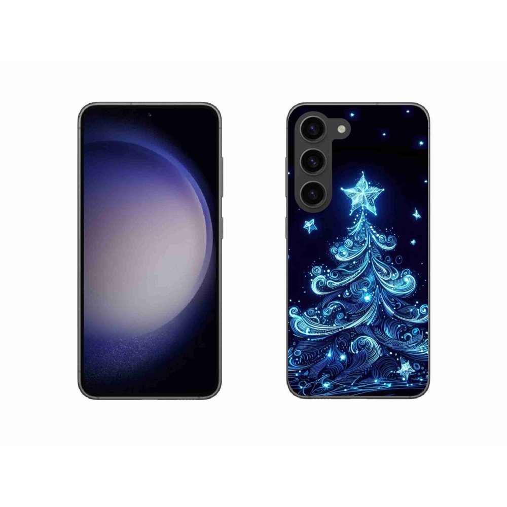 Gél borítás mmCase Samsung Galaxy S23 5G - neon karácsonyfa 4