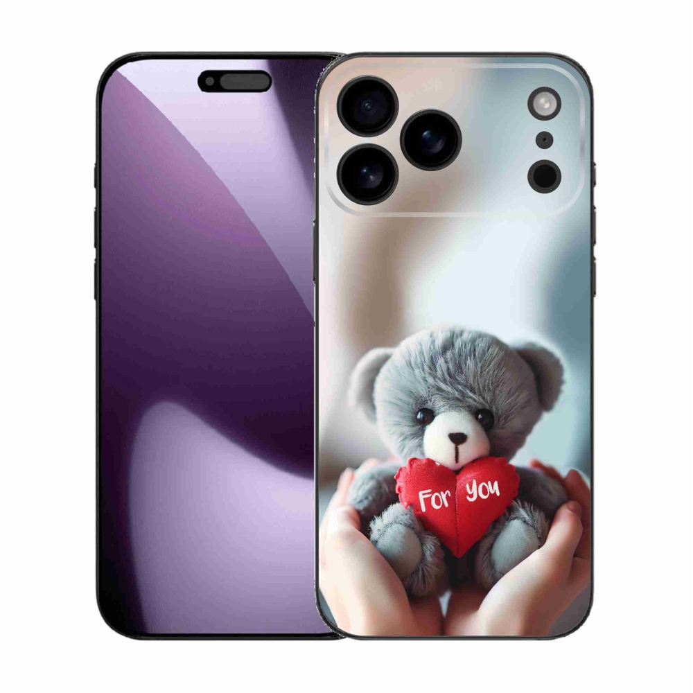 Gél borítás mmCase iPhone 17 Pro Max készülékhez - mackó a szerelmesek számára