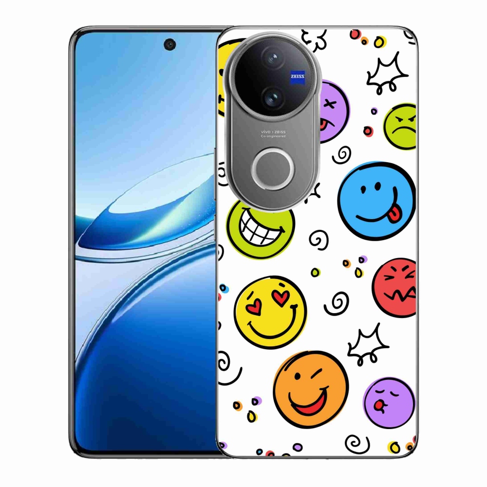 Zselés borítás mmCase a Vivo V50 5G készülékhez - smiley-k