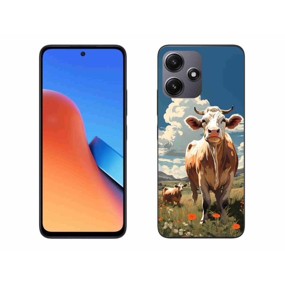 Gél borítás mmCase a Xiaomi Redmi 12 5G-hez - tehenek a réten