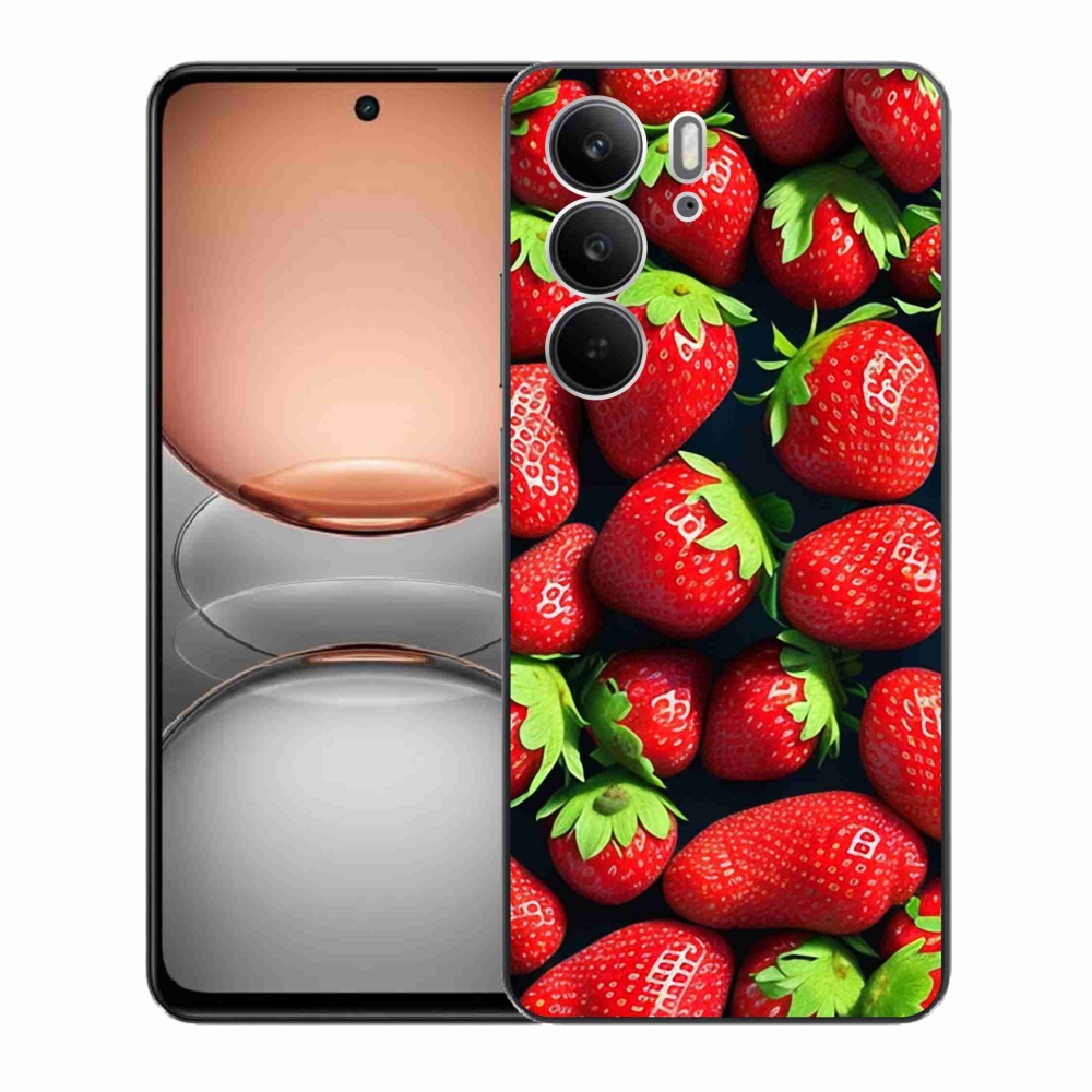 Zselés borítás mmCase a Realme C75 készülékhez - eper