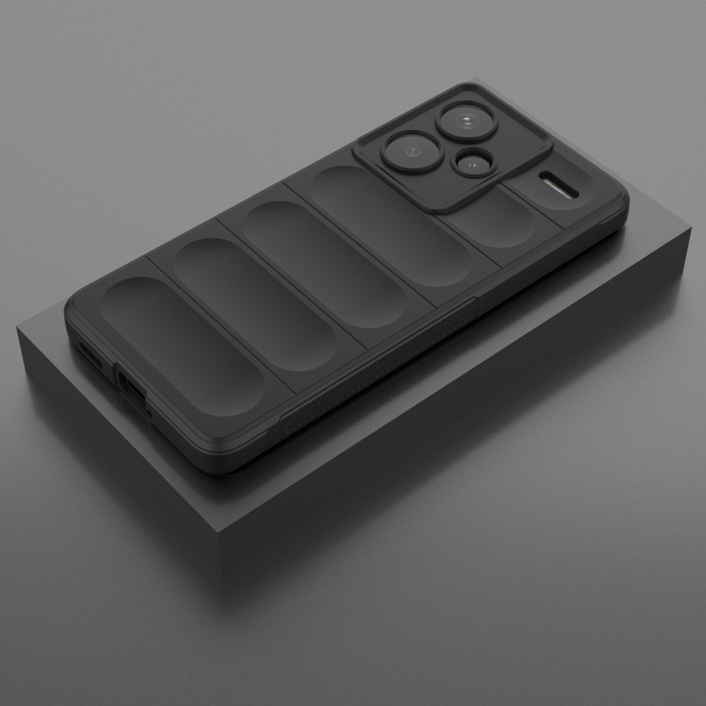 Rugg tartós zselés tok Xiaomi Redmi Note 13 Pro+ 5G - fekete