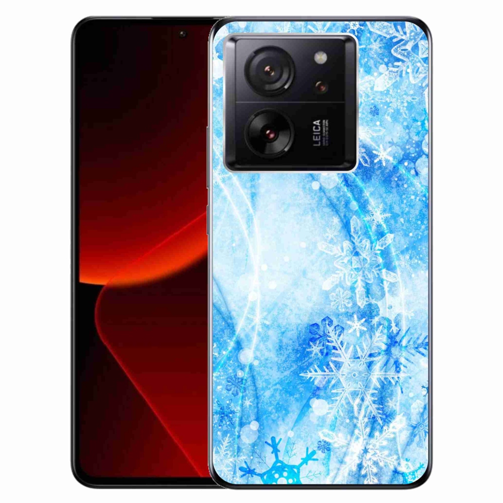 Gél borítás mmCase a Xiaomi 13T/13T Pro számára - hópelyhek