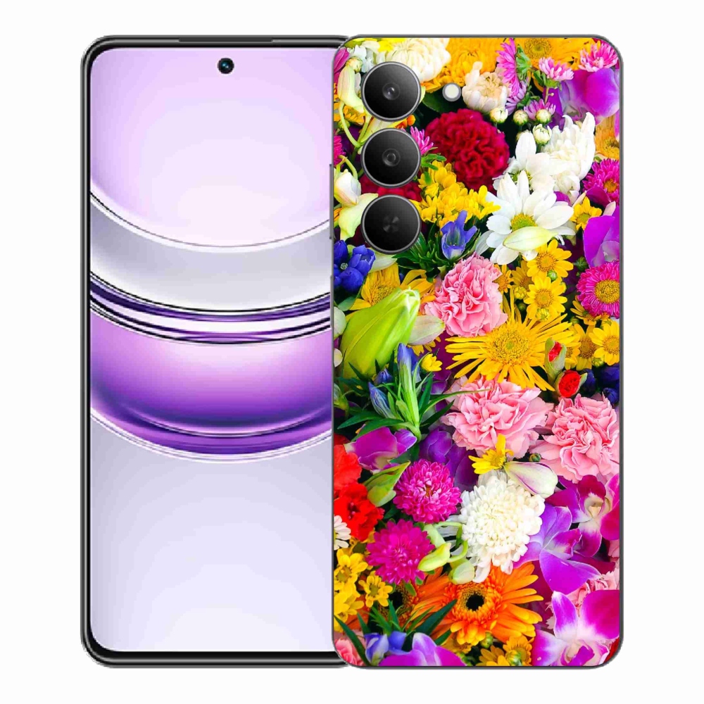 Zselés borítás mmCase a Realme 14x 5G készülékhez - virág 12