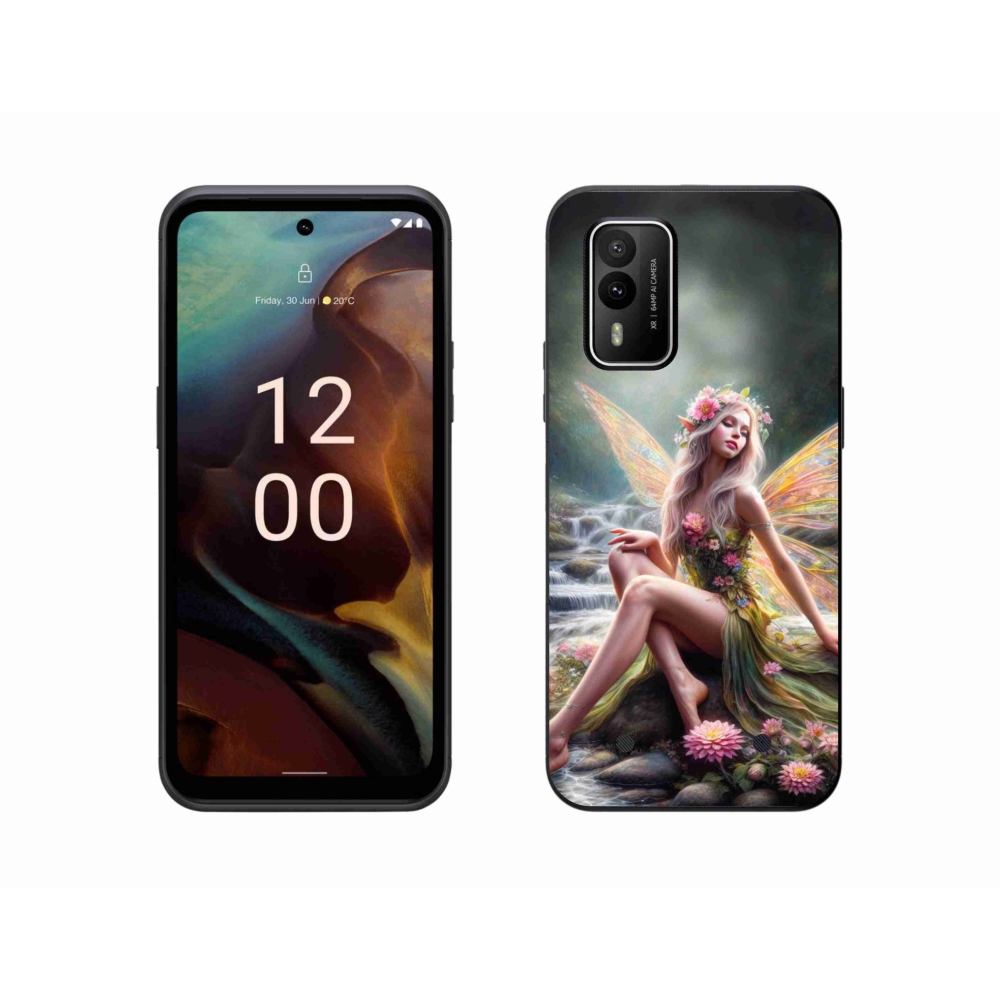 Zselés borítás mmCase a Nokia XR21 készülékhez - pillangó nő 1