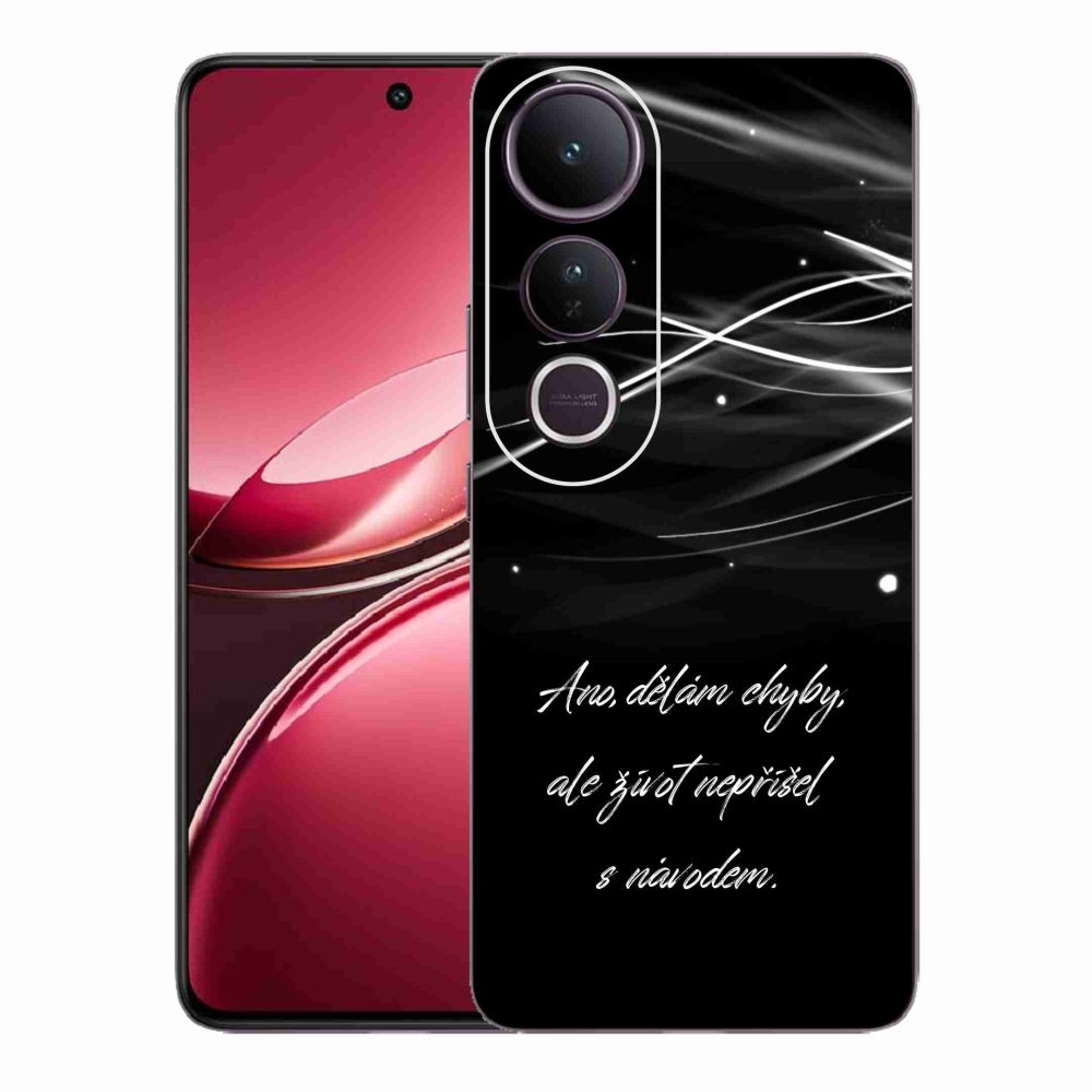 Gél borítás mmCase a Vivo V50 Lite 4G/5G készülékre - idézem fekete háttérrel