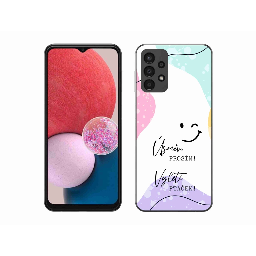 Gél borító mmCase Samsung Galaxy A13 4G - vicces szöveg 4 fehér háttérrel