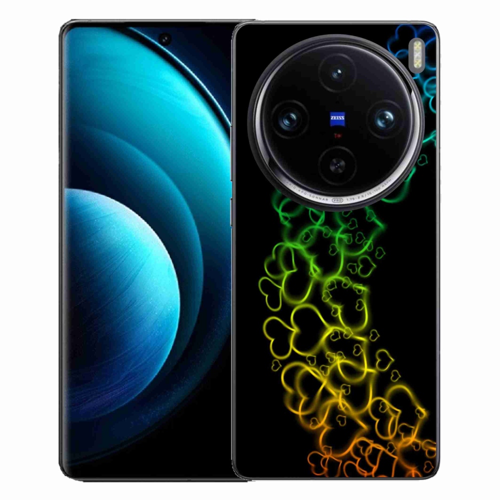 Zselés borítás mmCase a Vivo X100 Pro 5G készülékhez - színes szívek
