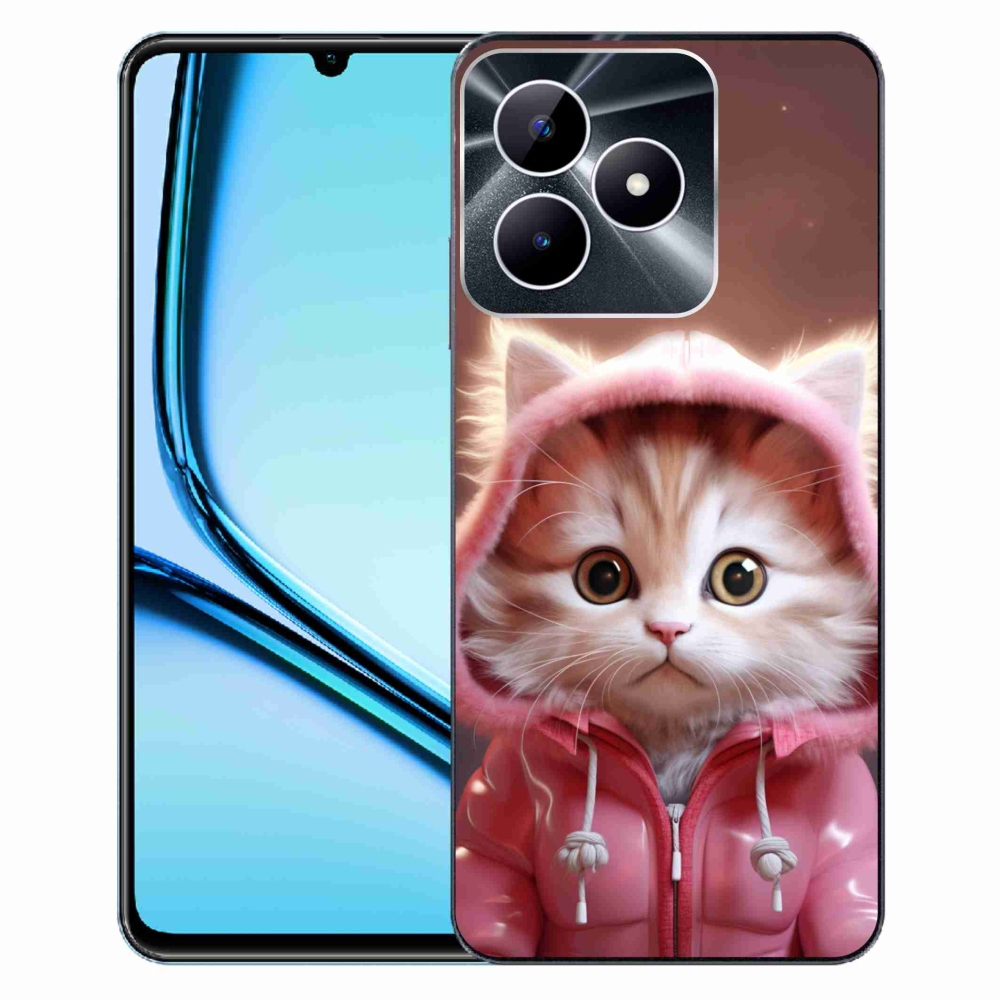 Gél borító mmCase a Realme Note 50 készülékhez - aranyos cica 3