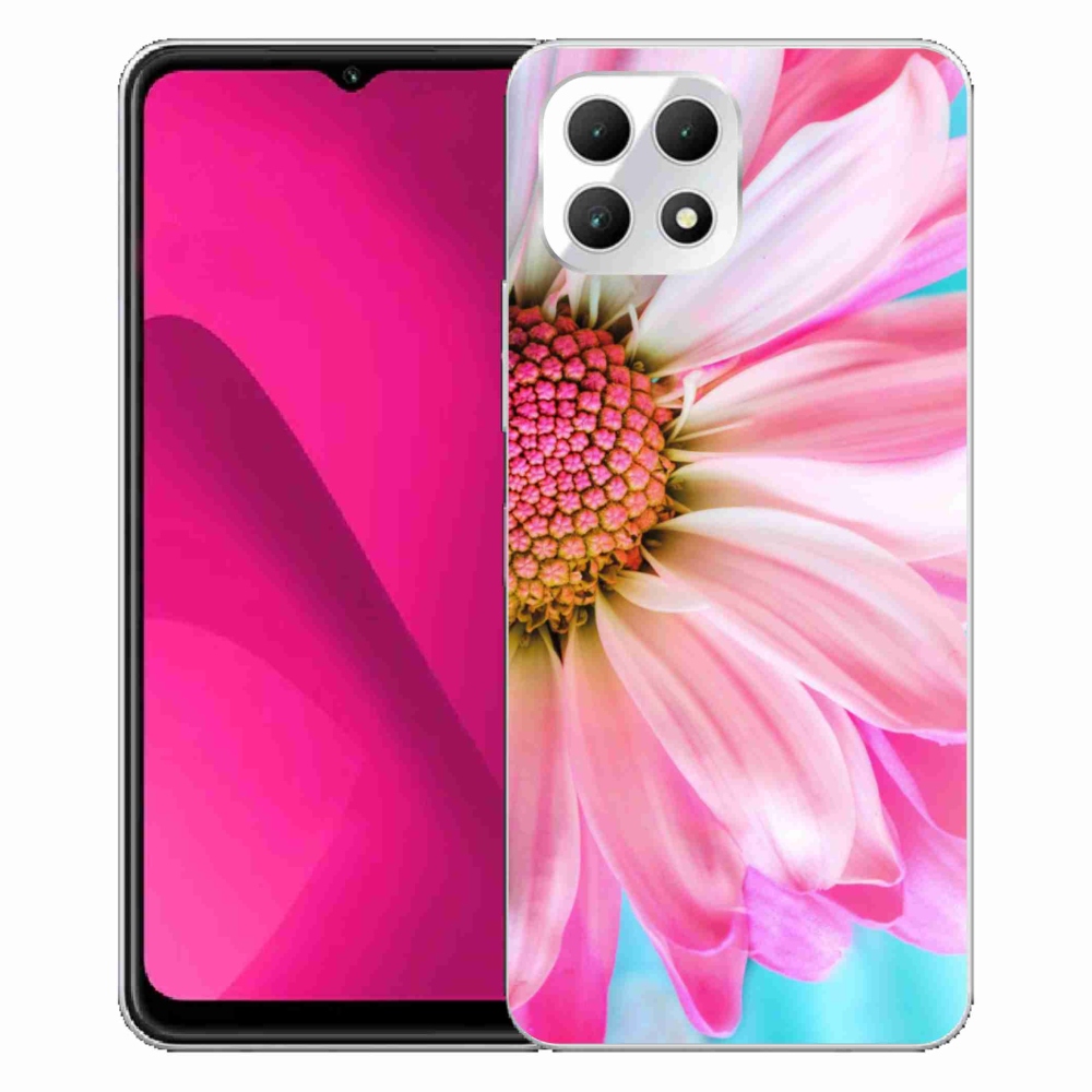 Zselés borítás mmCase a T-Mobile T Phone 2 készülékhez - rózsaszín virág