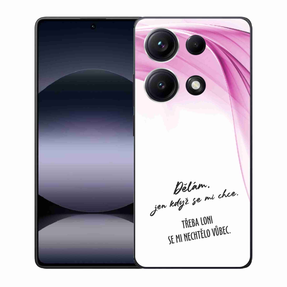 Gél borító mmCase a Xiaomi Redmi Note 14S-hez - vicces szöveg 12 fehér háttérrel