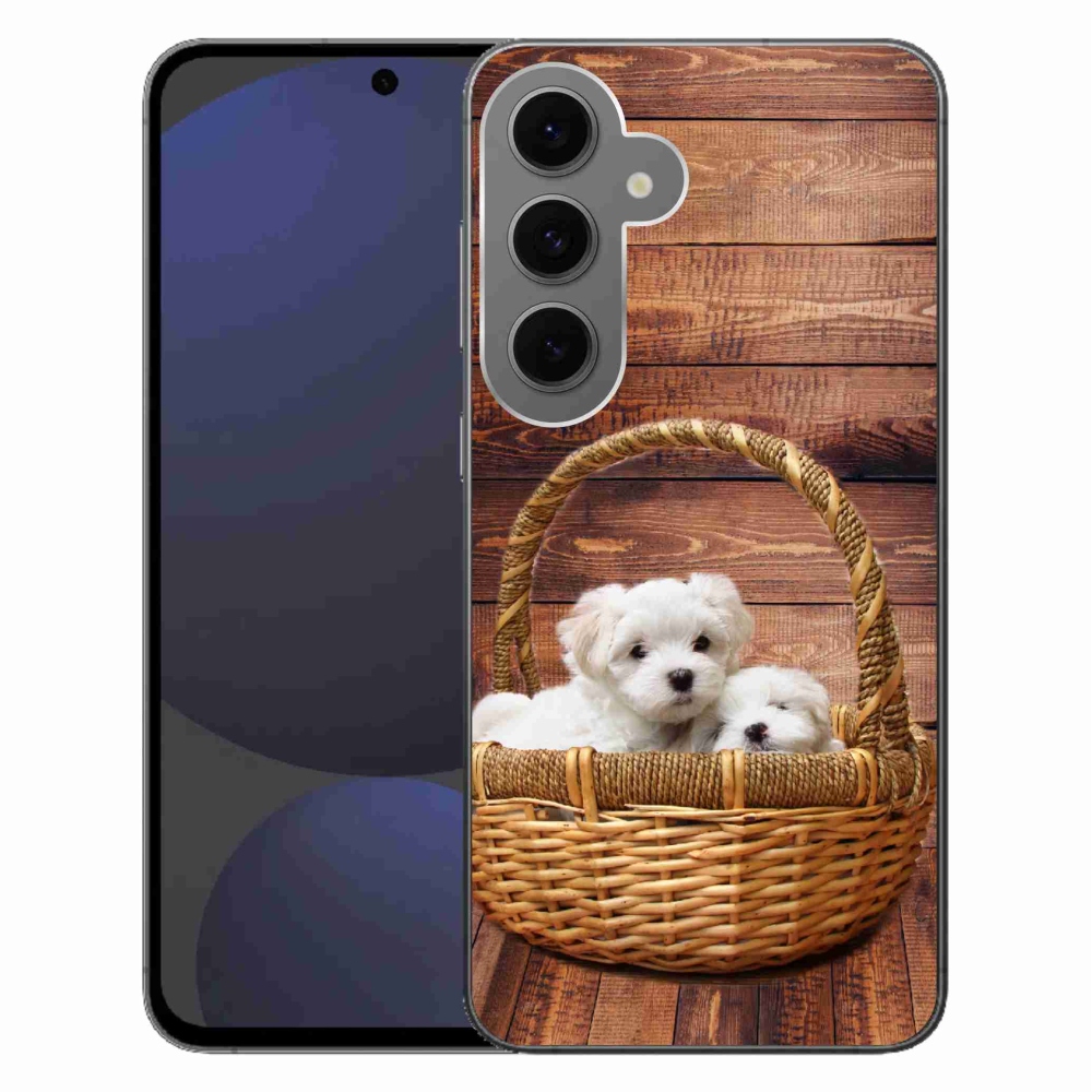 Gél védőhuzat mmCase Samsung Galaxy S24 FE - kölyökkutyákhoz