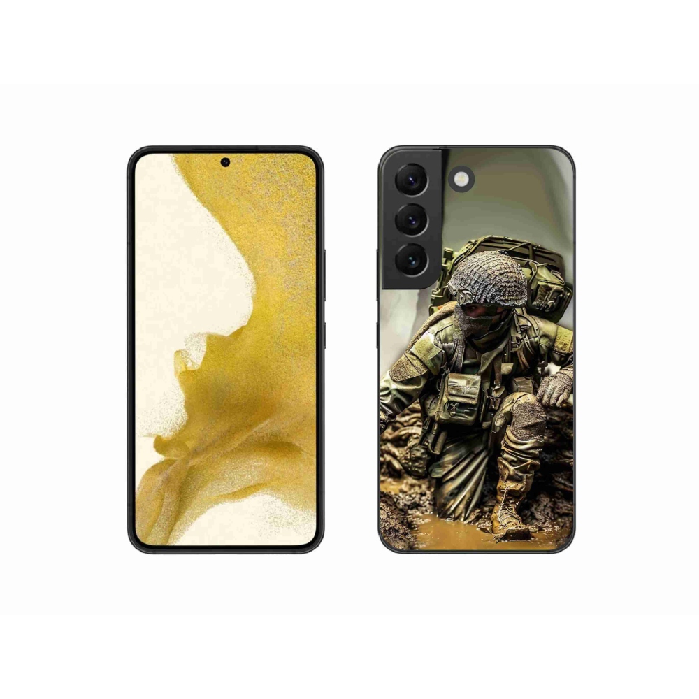 Zselés borítás mmCase Samsung Galaxy S22 5G - katonás