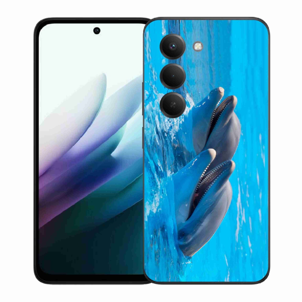 Gél borítás mmCase a Xiaomi Redmi 15 4G/5G (171mm) - delfinek számára