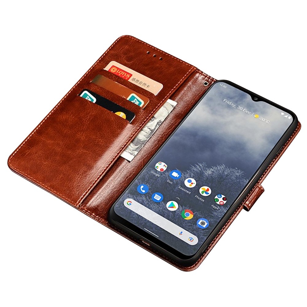 IDEWEI könyvtáska Nokia XR21 készülékhez - barna