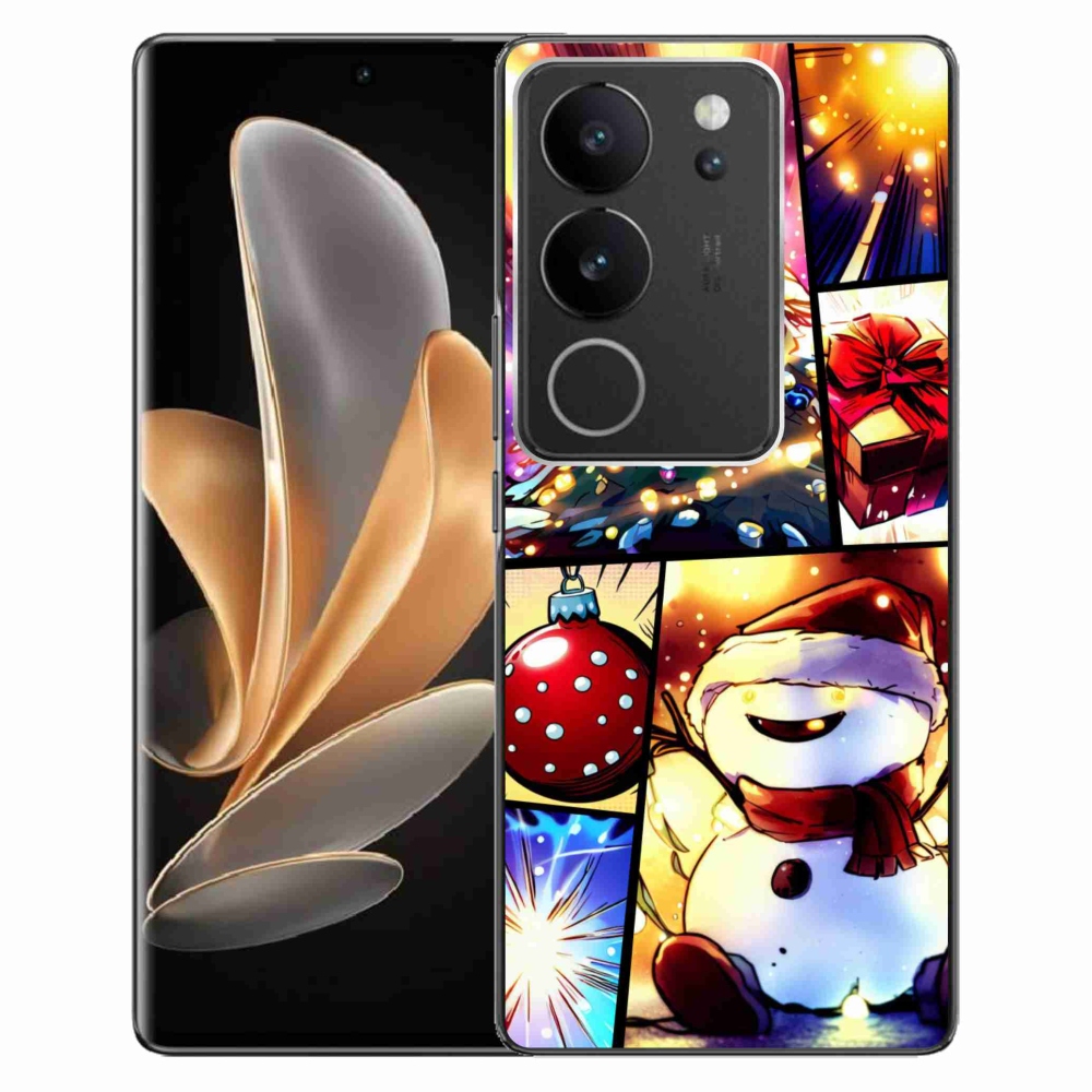 Gél borító mmCase a Vivo V29 5G készülékhez - karácsonyi motívumok 1