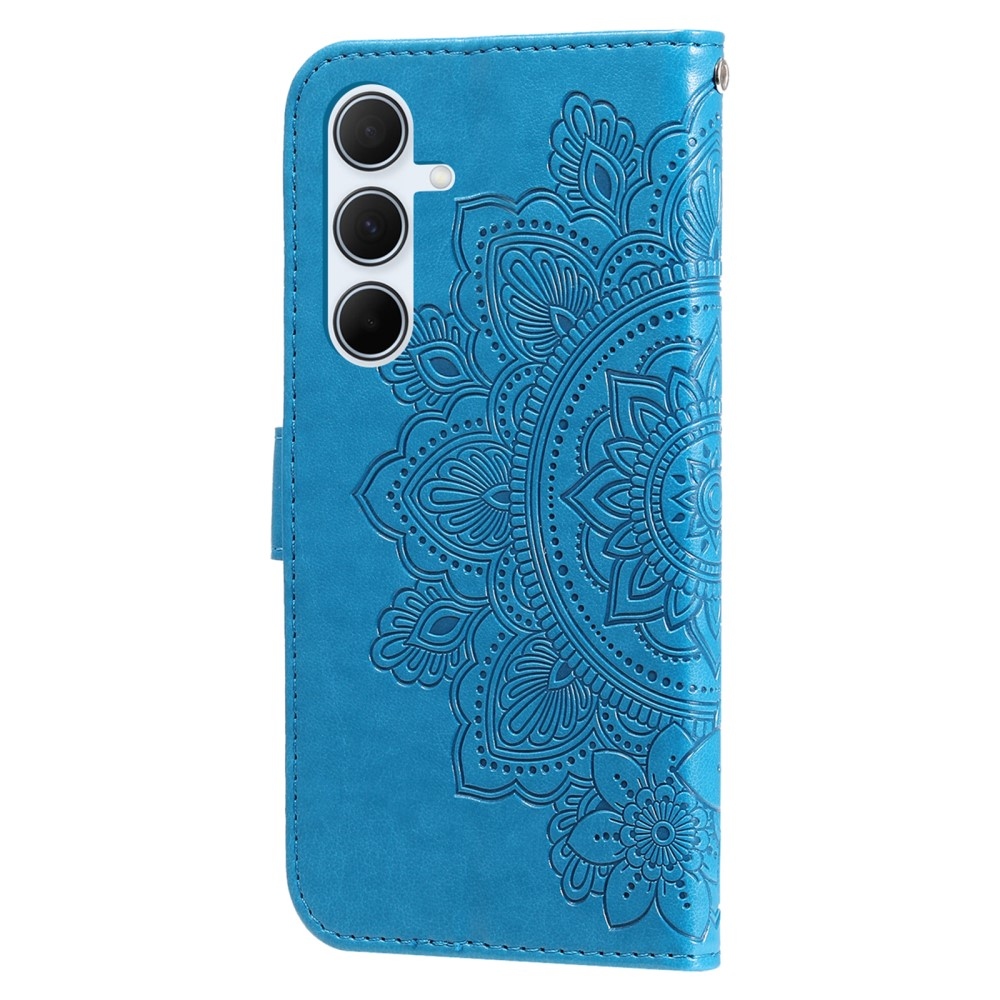 Mandala könyvtáska Samsung Galaxy A36 5G/A56 5G - kék