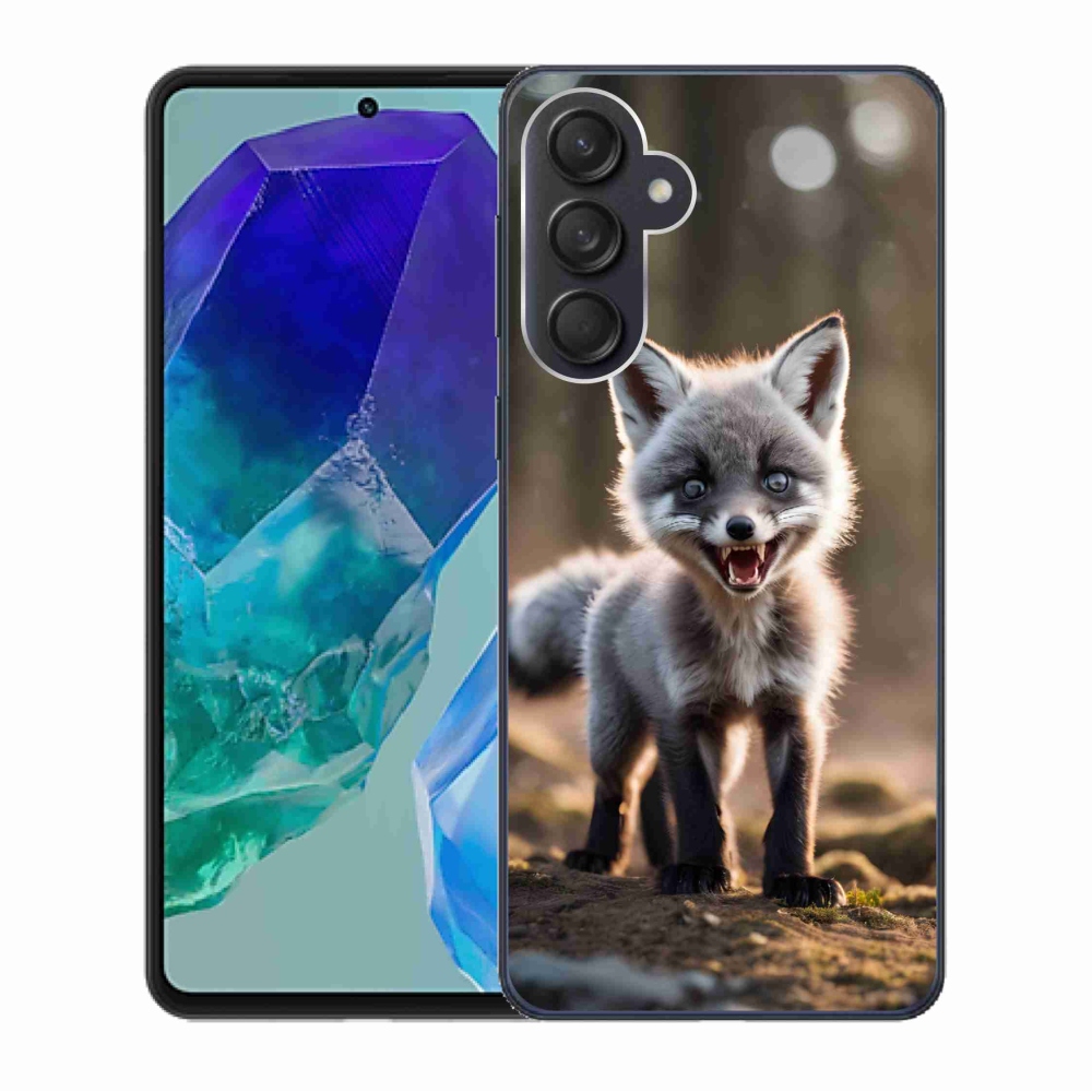 Gél védőhuzat mmCase Samsung Galaxy M55 5G - angry fox - Samsung Galaxy M55 5G - angry fox