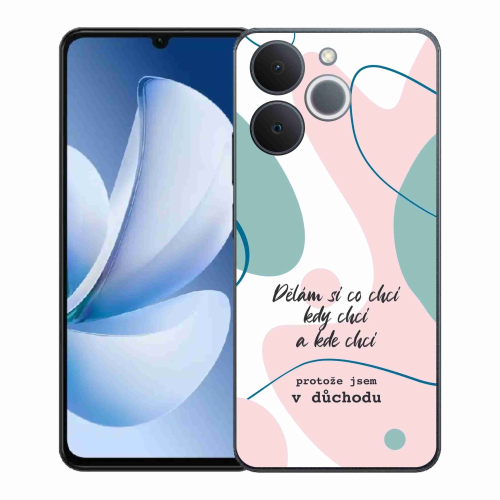 Gél borító mmCase a Realme Note 70T készülékhez - vicces szöveg 10 fehér háttér