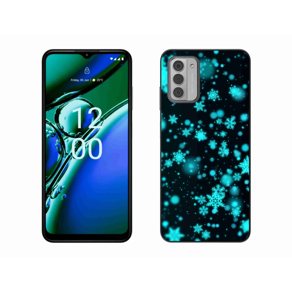Zselés borítás mmCase a Nokia G42 készülékhez - hópelyhek 1