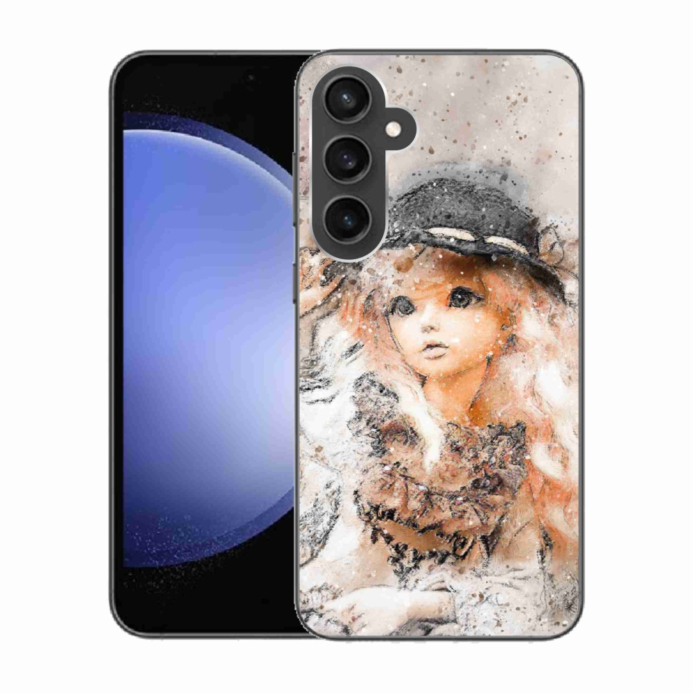 Gél borítás mmCase Samsung Galaxy S23 FE készülékhez - kalapos lány