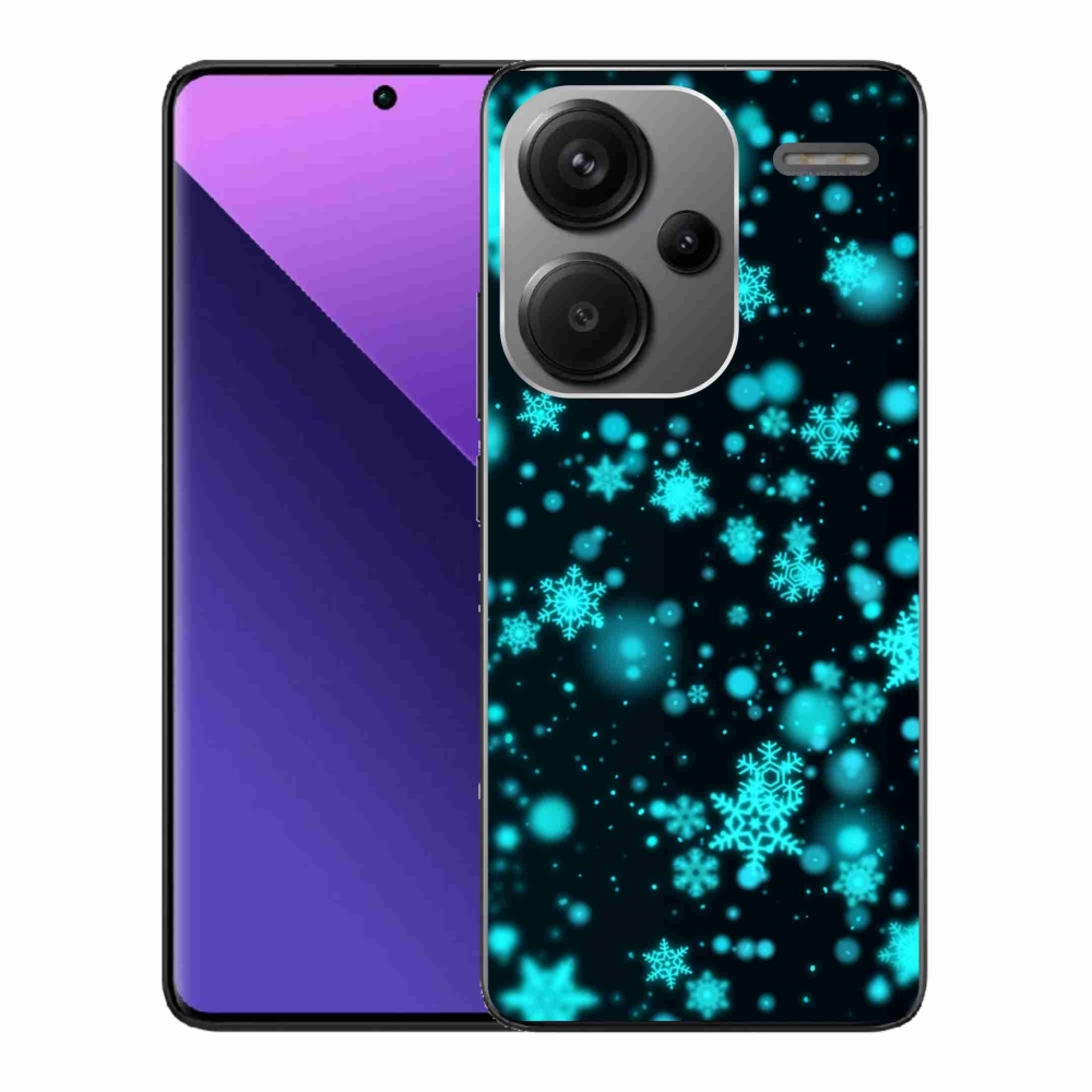Gél borítás mmCase a Xiaomi Redmi Note 13 Pro+ 5G - hópelyhek 1