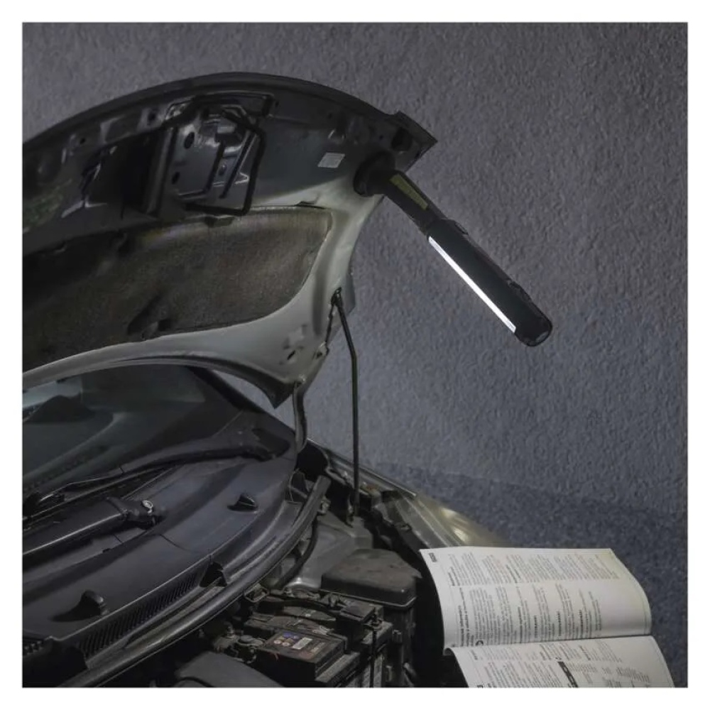 COB LED + LED munka zseblámpa P4525,500 lm,Li-Ion 2000 mAh