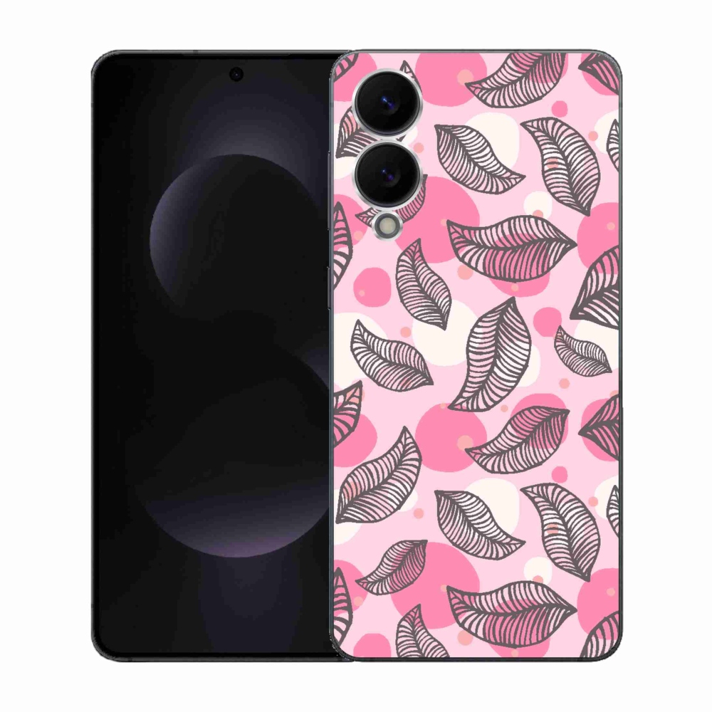 Gél borítás mmCase Samsung Galaxy S25 Edge készülékhez - rajzfilmes hulló levelek