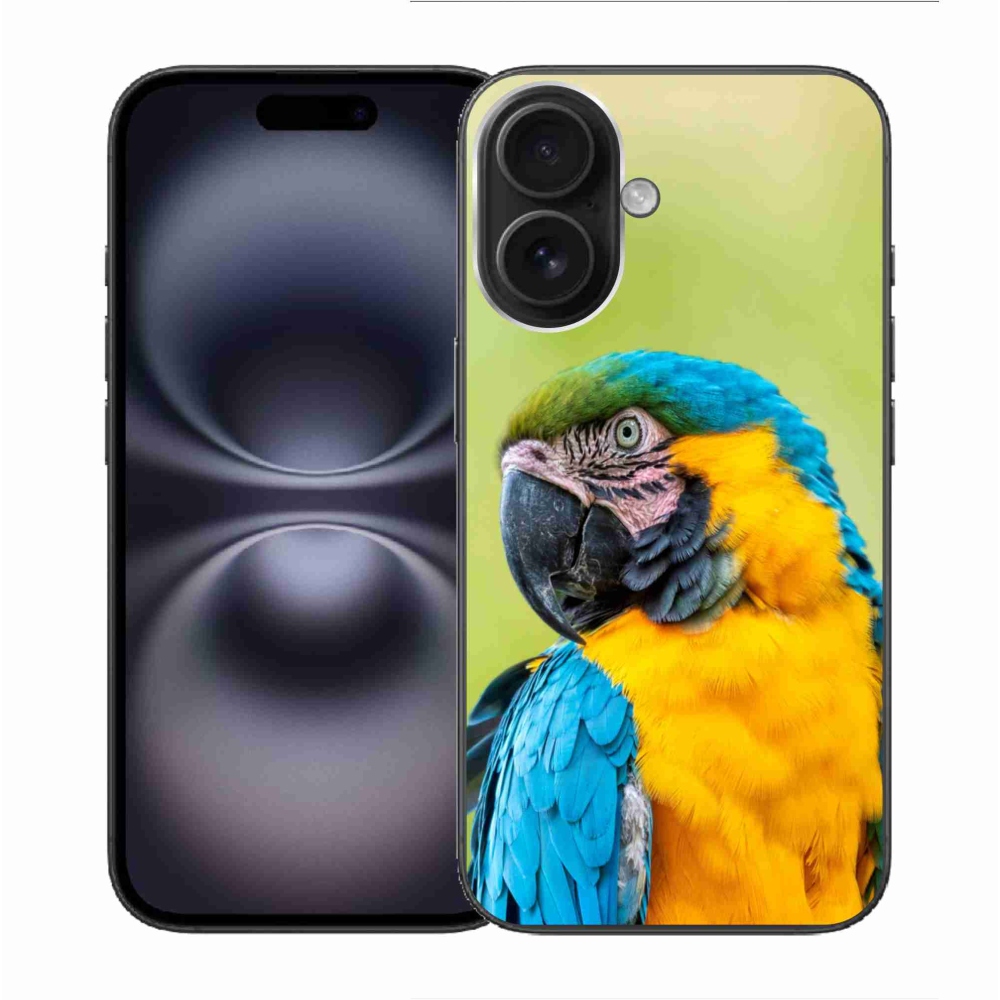 Gél tok mmCase iPhone 16 készülékhez - papagáj ara 2