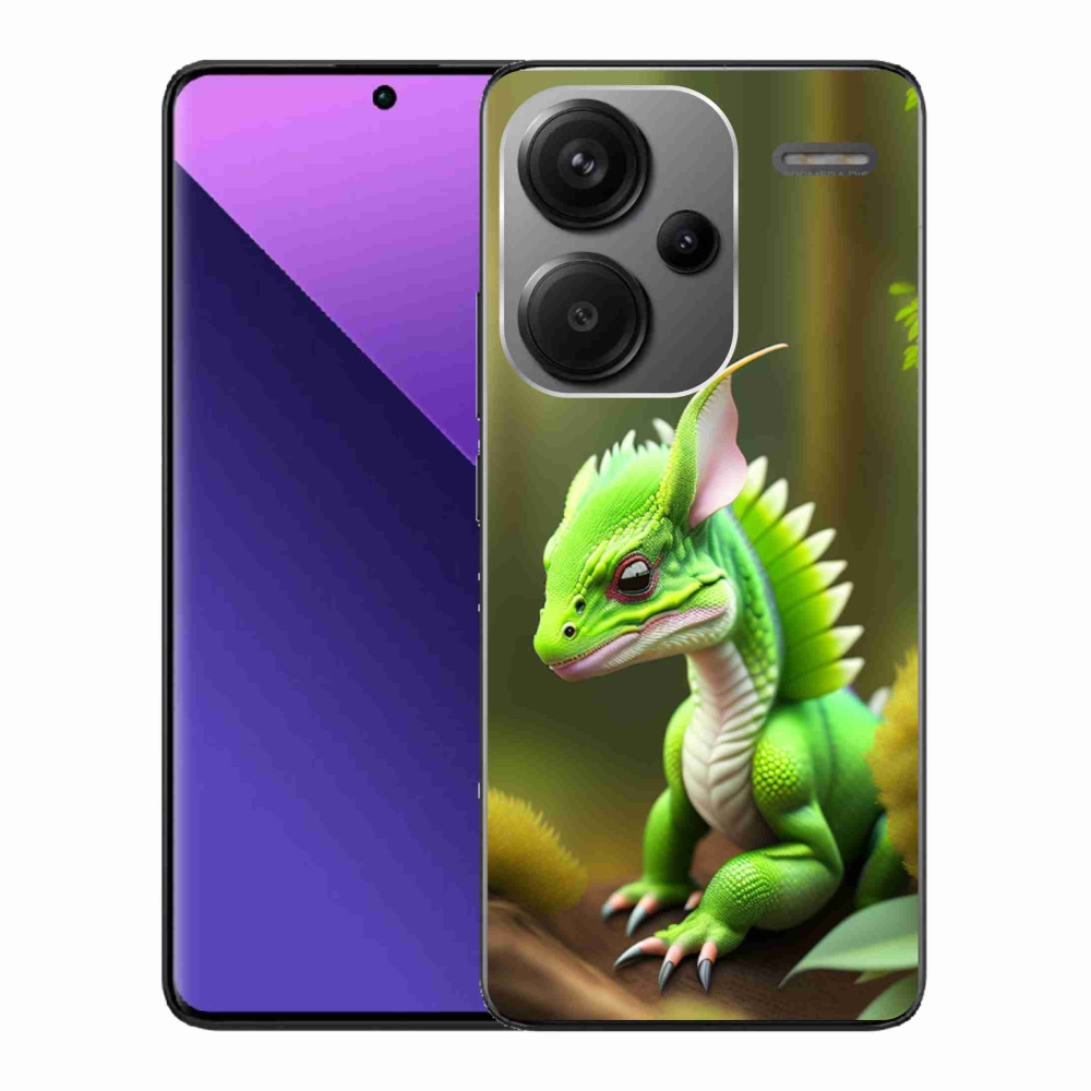 Gél borítás mmCase a Xiaomi Redmi Note 13 Pro+ 5G - zöld sárkányhoz