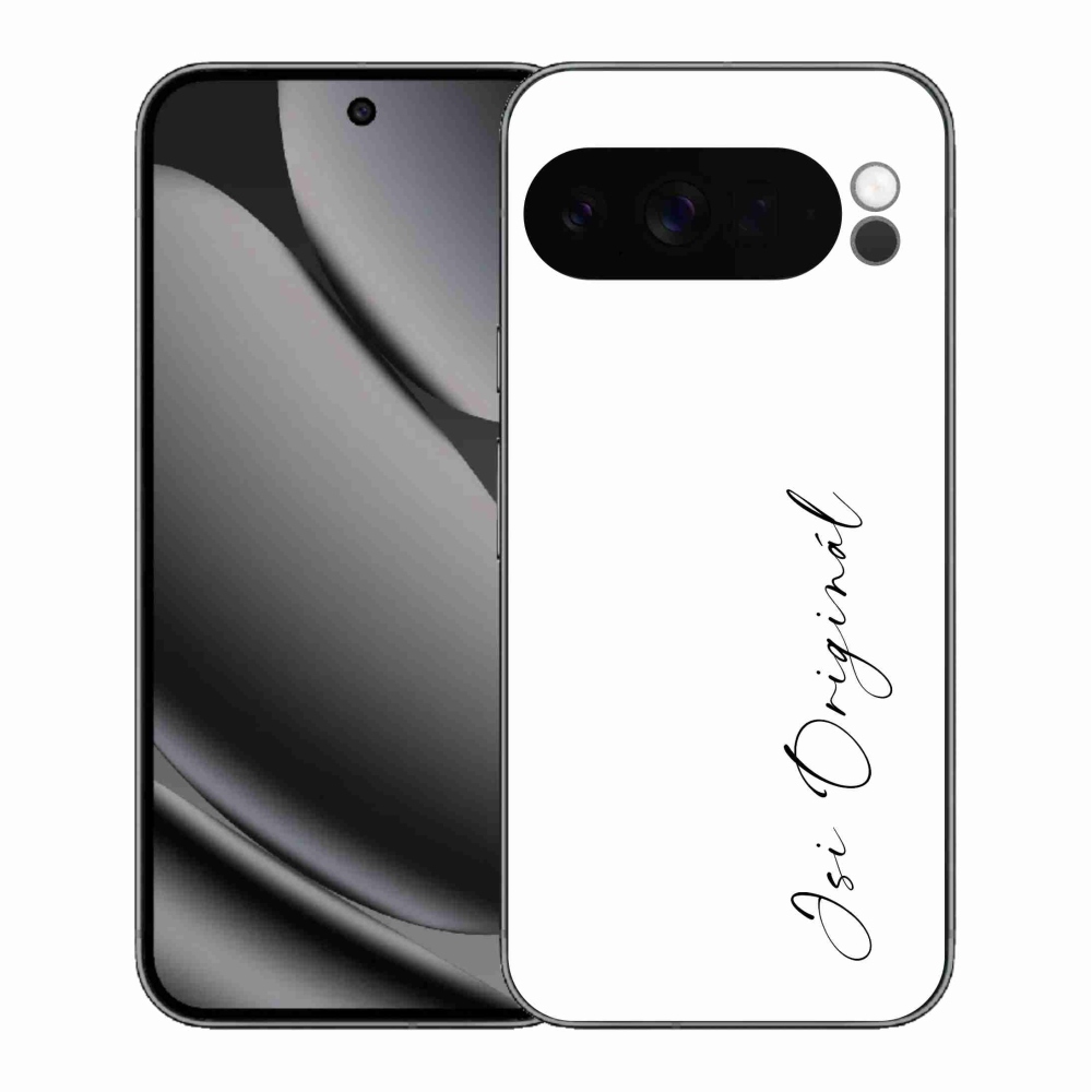 Gél borító mmCase a Google Pixel 10 Pro XL - Ön az eredeti fehér háttérrel