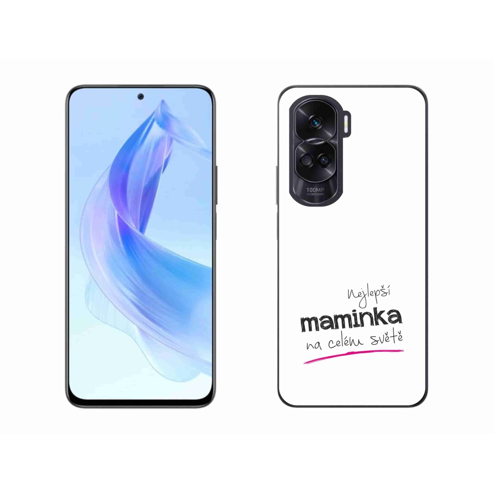 Gél borító mmCase a Honor 90 Lite-hoz - legjobb anya 4 fehér háttérrel