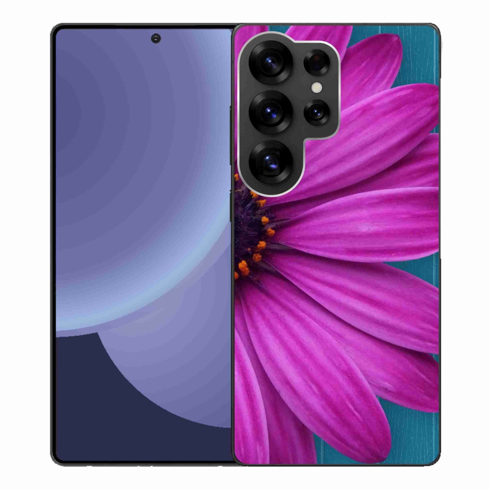 Gél védőhuzat mmCase Samsung Galaxy S25 Ultra készülékhez - lila margaréta