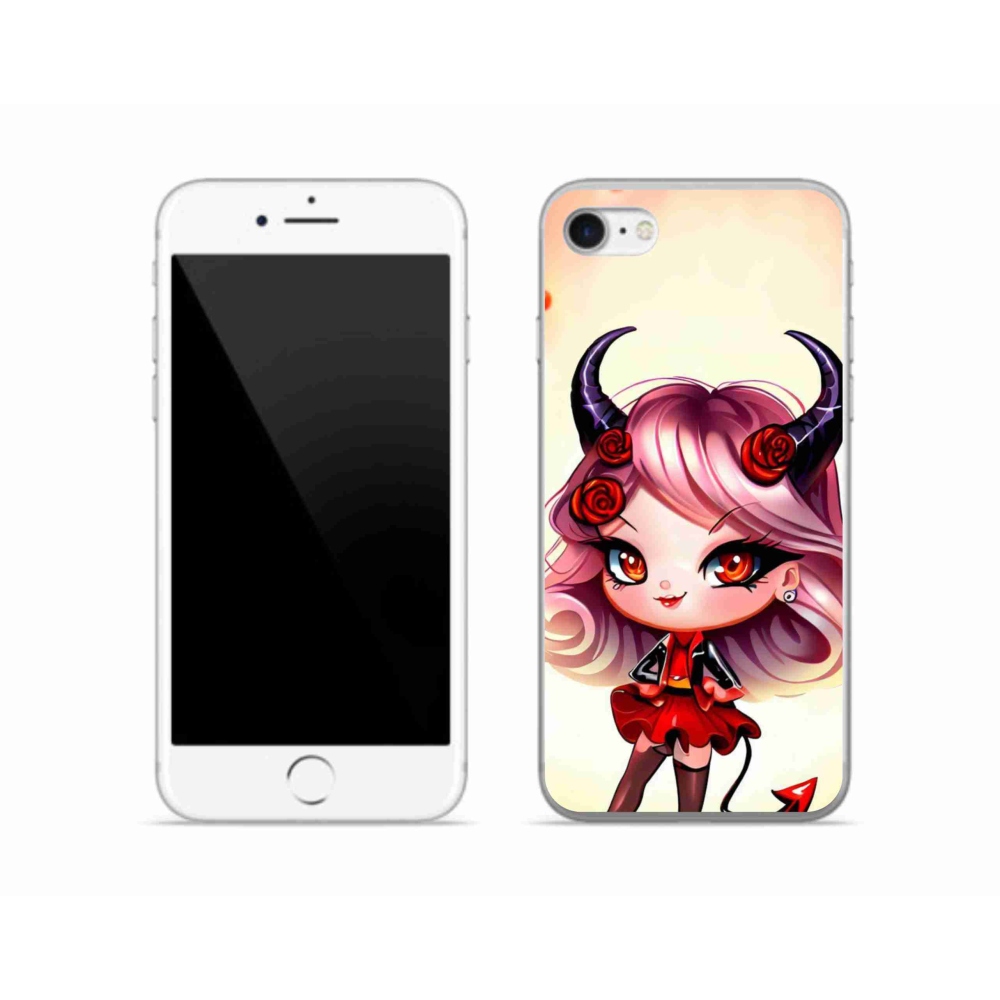 Zselés borítás mmCase iPhone SE (2020) - rajzolt ördög