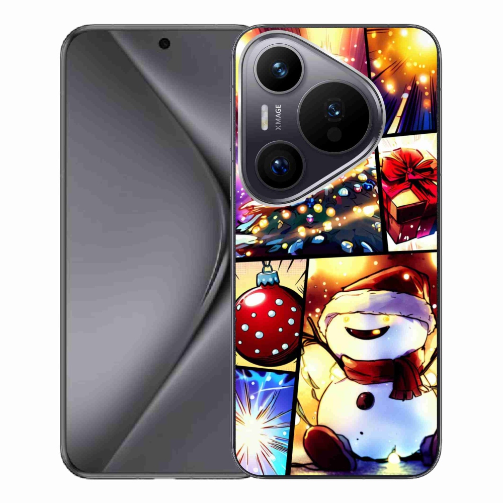 Gél borító mmCase a Huawei Pura 70 Pro készülékhez - karácsonyi motívumok 1
