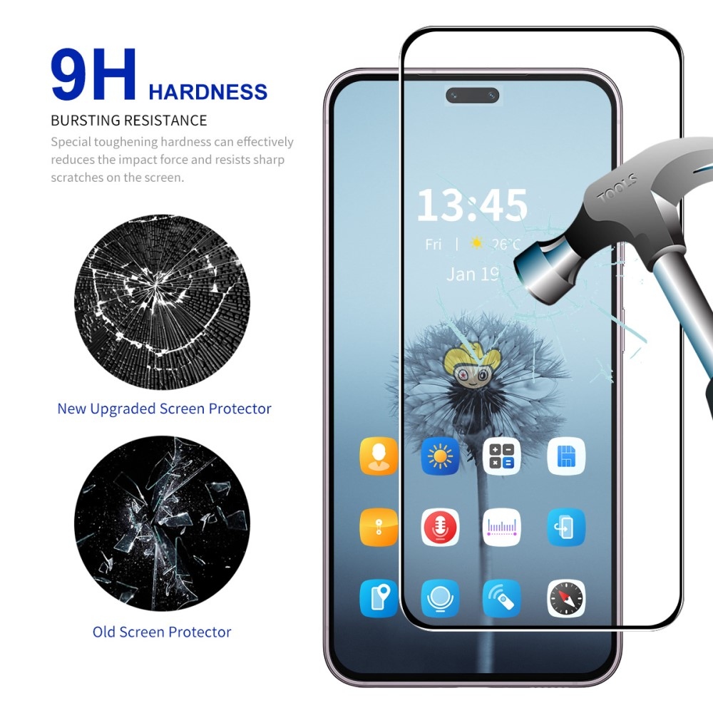 ENK teljes képernyő edzett üveg a Honor X8c készülékre