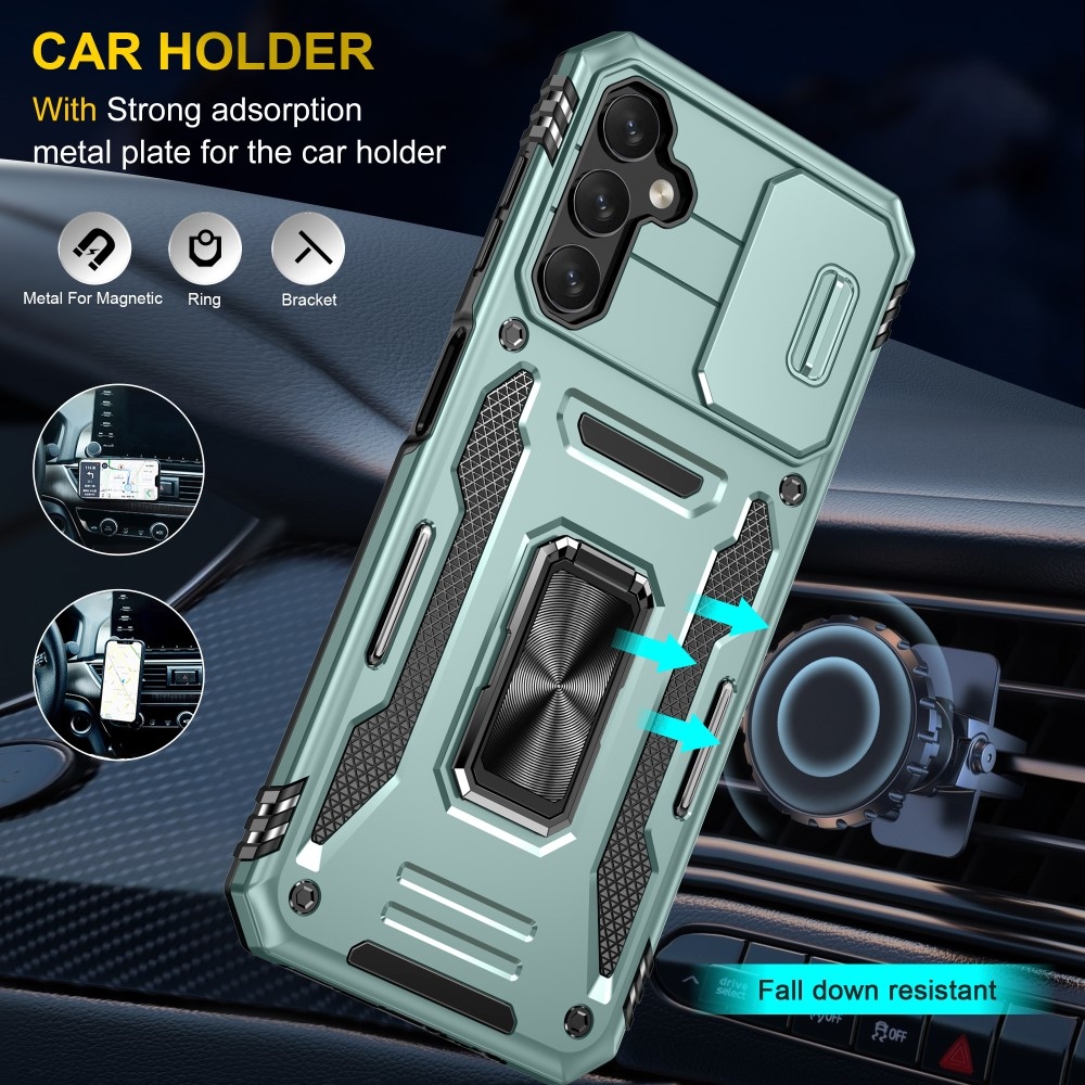 Lencseálló hibrid borítás Samsung Galaxy A15 4G/5G készülékhez - világoszöld