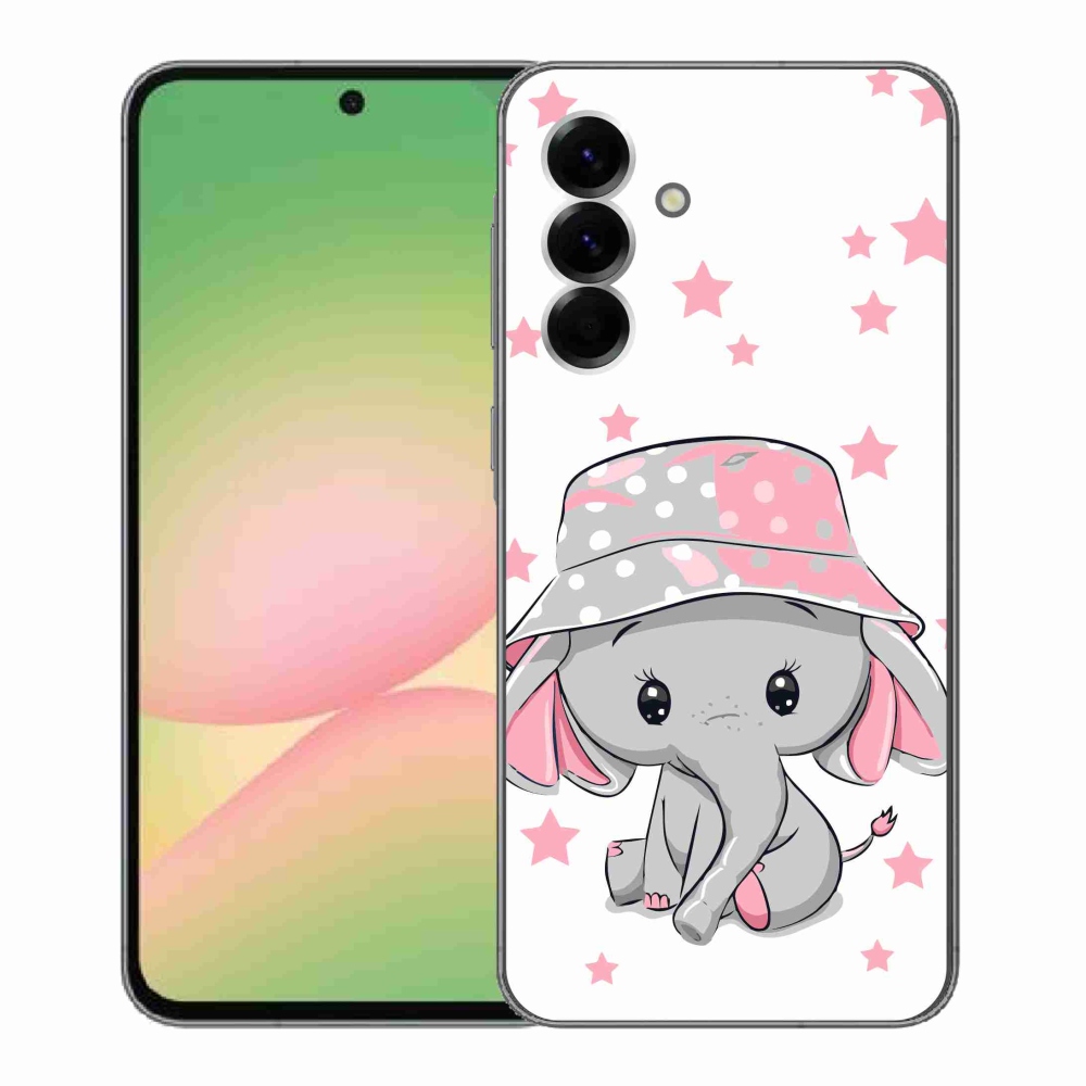 Gél védőhuzat mmCase Samsung Galaxy A56 5G - rózsaszín elefánthoz