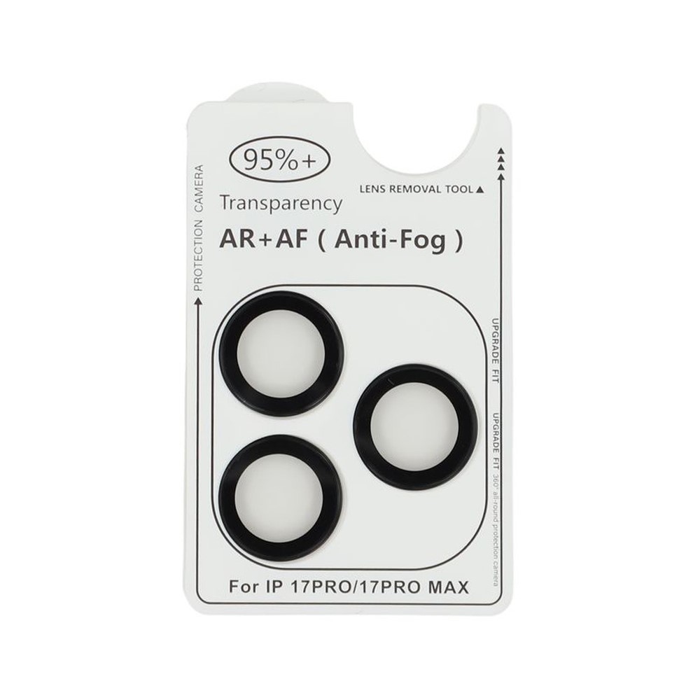 Ultra HD kamera lencse üveg iPhone 17 Pro/17 Pro Max készülékhez (különálló szemüveg) - fekete