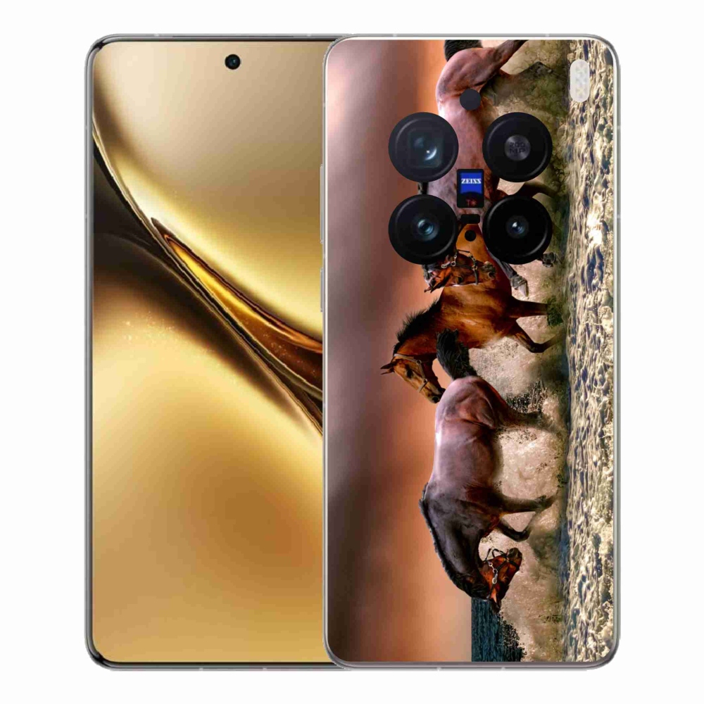 Zselés borítás mmCase a Vivo X200 Pro 5G készülékhez - lovak 1