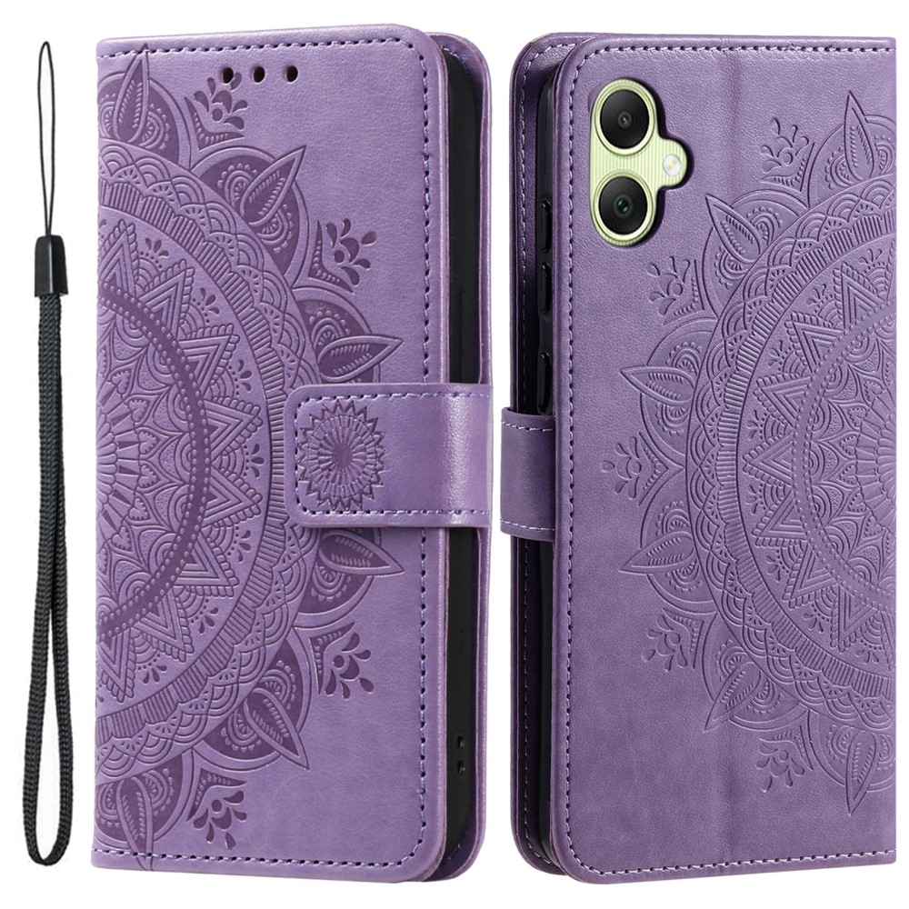 Mandala könyv tok a Samsung Galaxy A06 4G készülékhez - lila