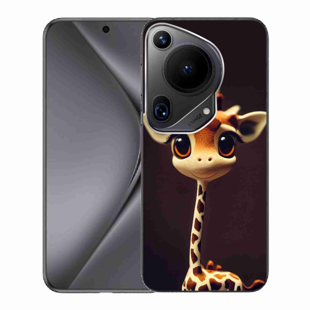 Gél borítás mmCase a Huawei Pura 70 Ultra készülékhez - kis zsiráf