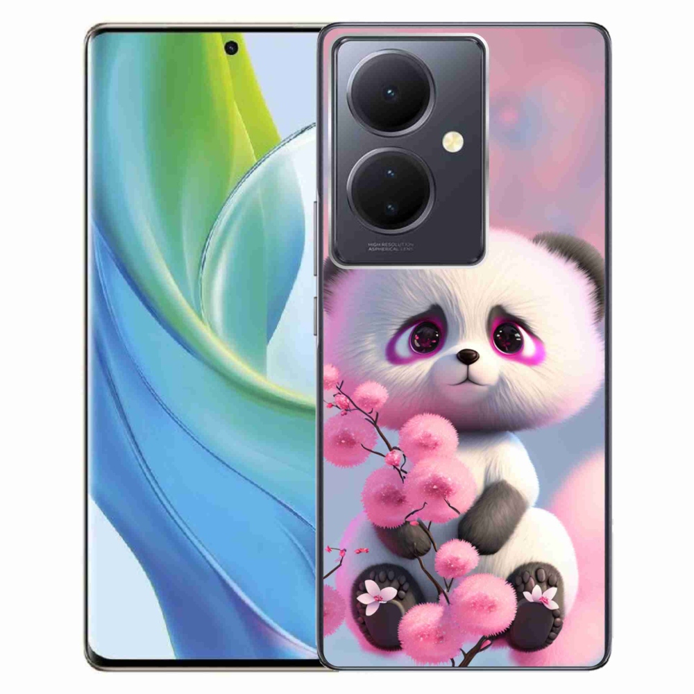 Gélburkolat mmCase a Vivo V29 Lite 5G-hez - aranyos panda 1