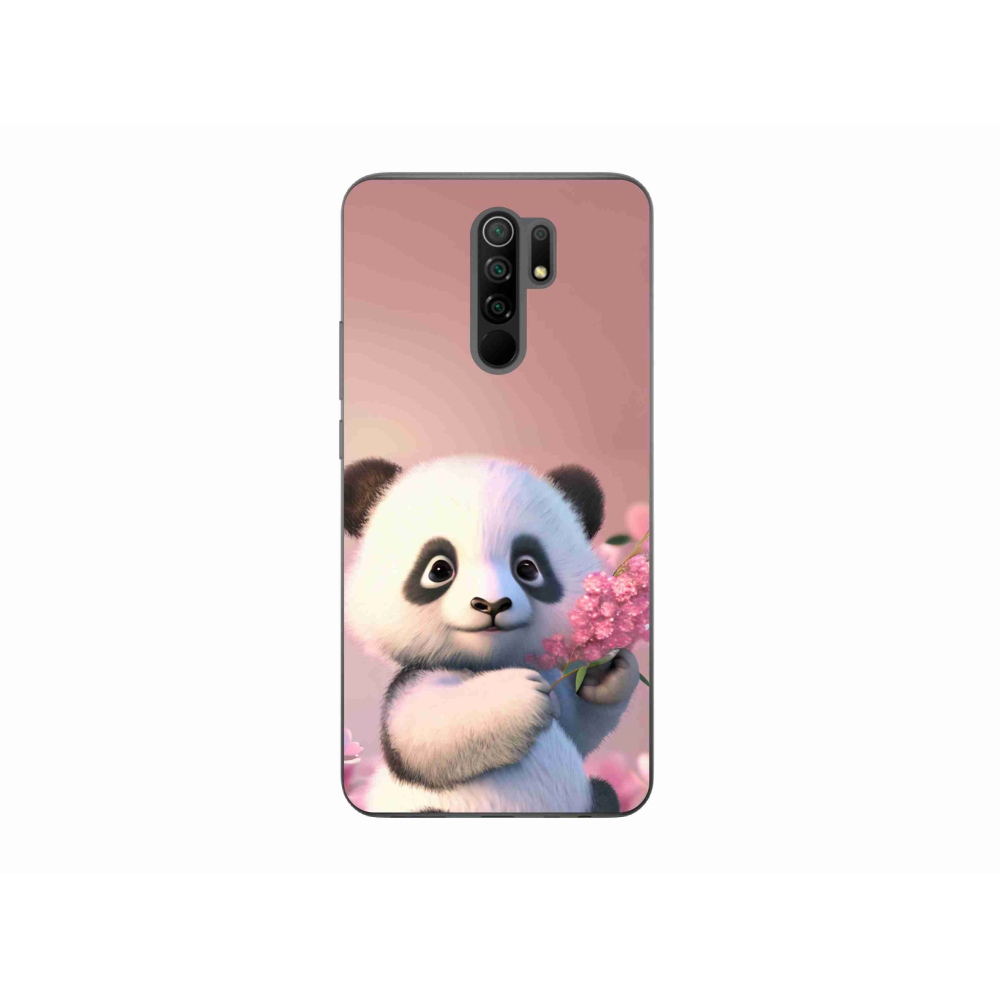 Gél borítás mmCase a Xiaomi Redmi 9-hez - aranyos panda
