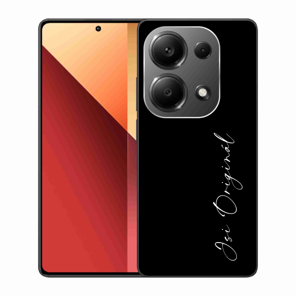 Gél borító mmCase a Xiaomi Redmi Note 13 Pro 4G/Poco M6 Pro - te vagy az eredeti fekete háttérrel