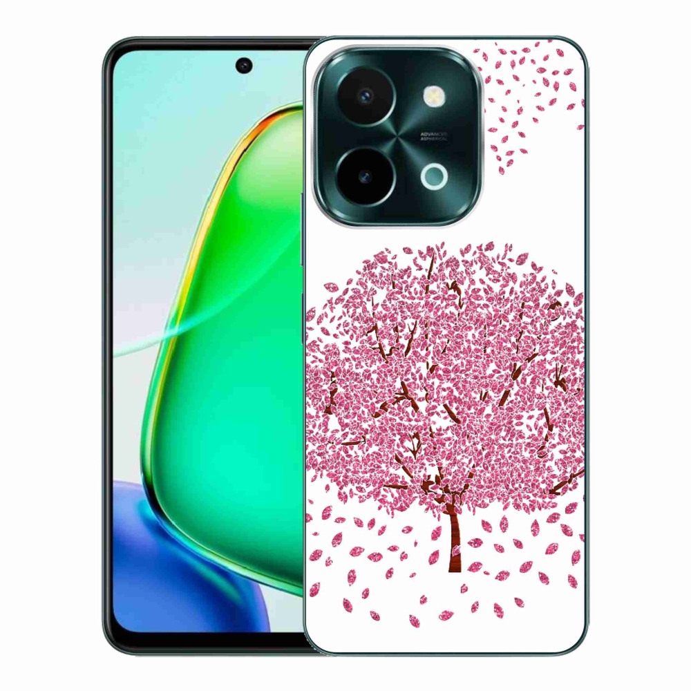 Zselés borító mmCase a Vivo Y28-hoz - rajzfilmfa levelekkel